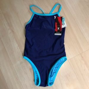 NWT TYR One Piece Diamond Back Reversible Swimsuit